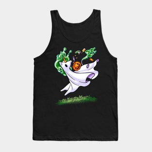 Boonicorn - Cute Ghost Unicorn with Candy Tank Top